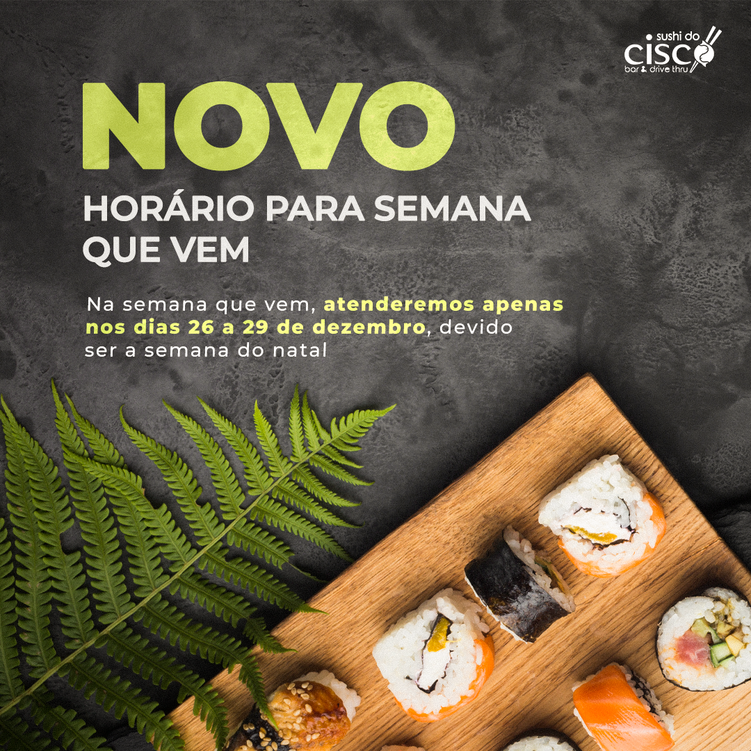 CISCO - Novos horários