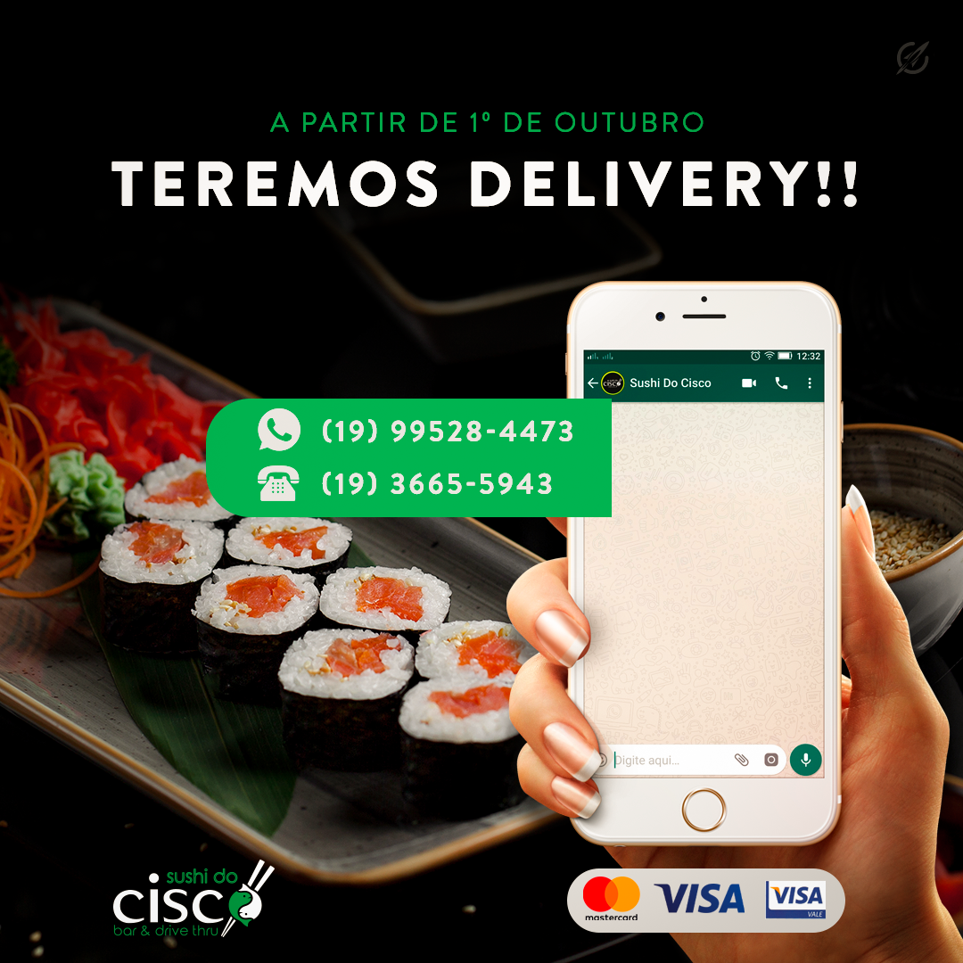SUSHI DO CISCO - Entrega em residência 2