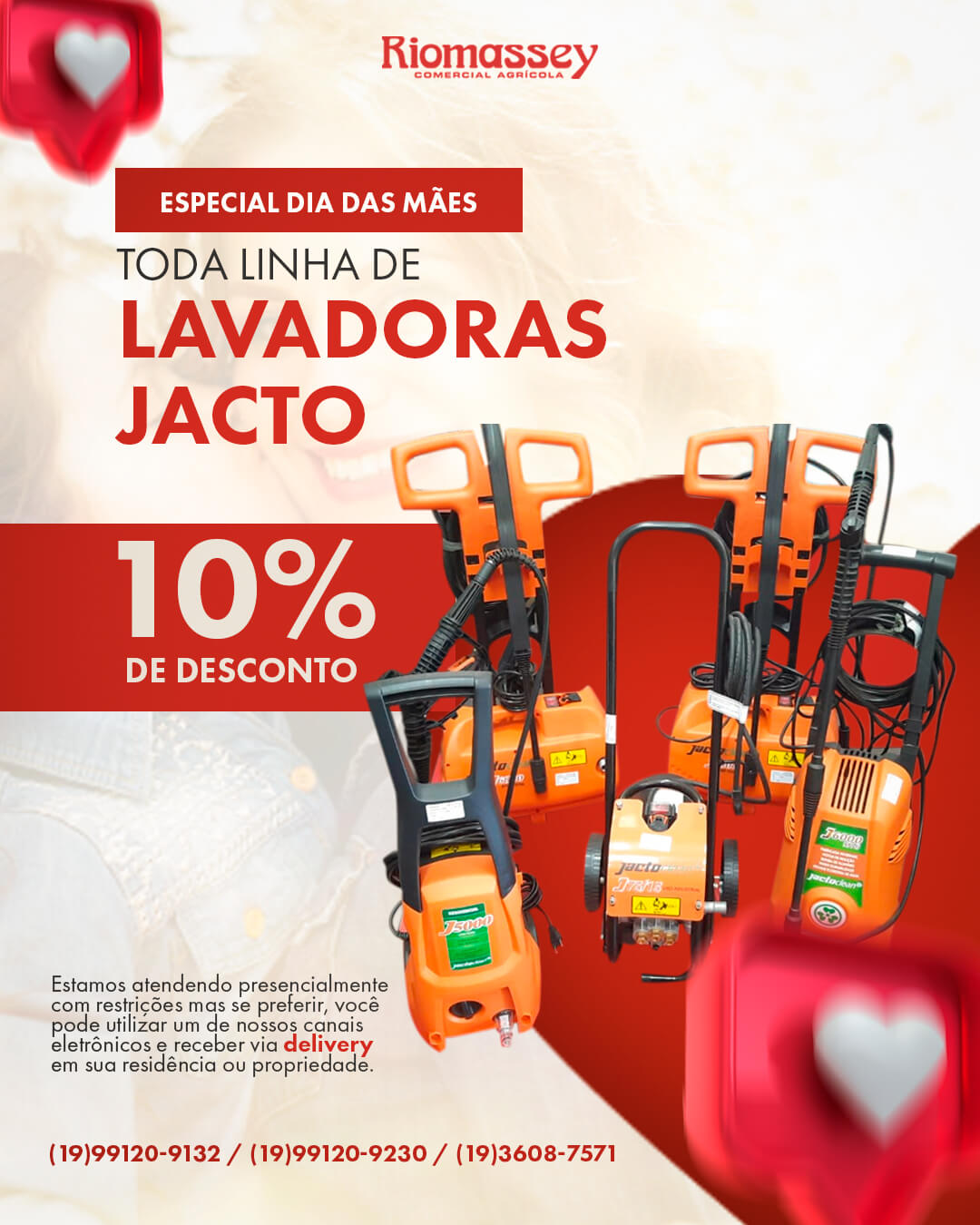 RIOMASSEY - MARÇO - Modelo de Produtos - lavadoras jacto
